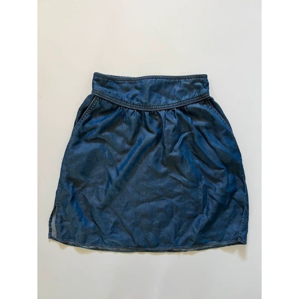 ZARA Dark Blue Denim Mini Skirt - S
